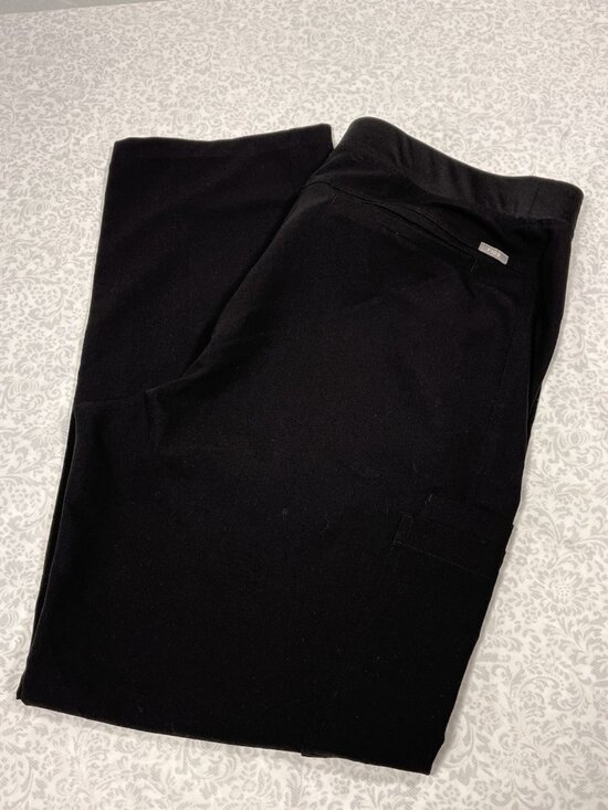 Figs Pants - Figs Technical Collection Womens Cargo Scrub Pants Style T2001 Black XXL Medical